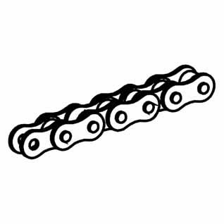 CHAIN Part. N 21.1713/0 - Roller chain, steel - Size 4 - Weight 0,120 kg/m - Breacking load min.