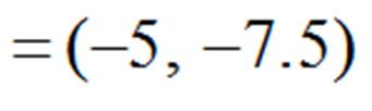 Example 2: F is the midpoint between points C(3,