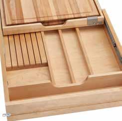 4KCB-18SC-1 Complete drawer system, just add your drawer front 29 4KCB-24SC-1 Up to (4) compartments and built-in knife organizer Combination Knife Holder/Cutting Board