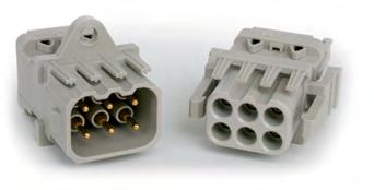 VRPC Series* This full plastic rectangular sealed connector series for multiple transport and