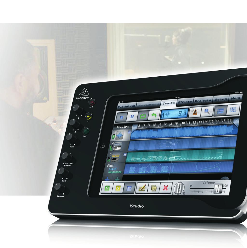 Complete and high-quality Music Studio for Apple ipad* (3rd generation), ipad 2 and ipad Connect your microphones, instruments and audio sources to virtually any audio/midi app Optional battery