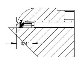 ) The base cannot overlap at the corner. Use a radial arm saw to cut the base.