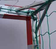 Made in following variants: Steel 3-40 3-40-1 Professional steel handball goals 2x3 m, hot dip galvanized, made of profile, with steel folding bows.