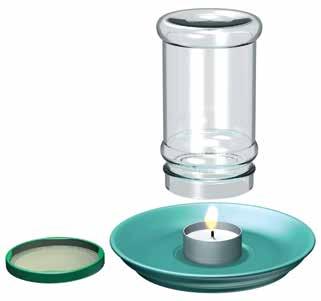 If the oxygen is used up (Experiment 40) or displaced by carbon dioxide (Experiment 60), the candle goes out. This latter fact explains why carbon dioxide is suitable as an extinguishing agent.