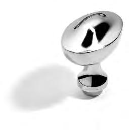 xx P7487 Oval door knob Knob: 60mm x 40mm; 2 3 /8 x 1 5 /8 Projection: 64mm; 2 1 /2 Spindle: 8mm threaded Suits 44mm; 1 3 /4 door Order roses extra - see page 13 Rim lock version see Page 14 x 2
