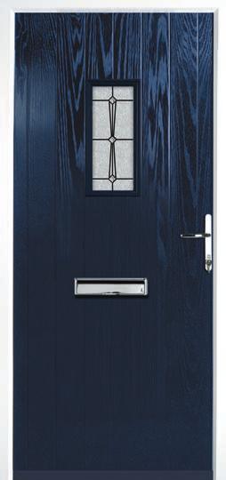 Glass The Tortola range of composite doors are also available in a flush