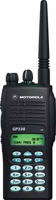 SPECIFICATION SHEET GP338 PORTABLE RADIO - A VERSATILE RADIO KEY FEATURES AND BENEFITS GP338 The Power Tool for Contact & Control X-PAND Audio Technology: Motorola s special voice compression and