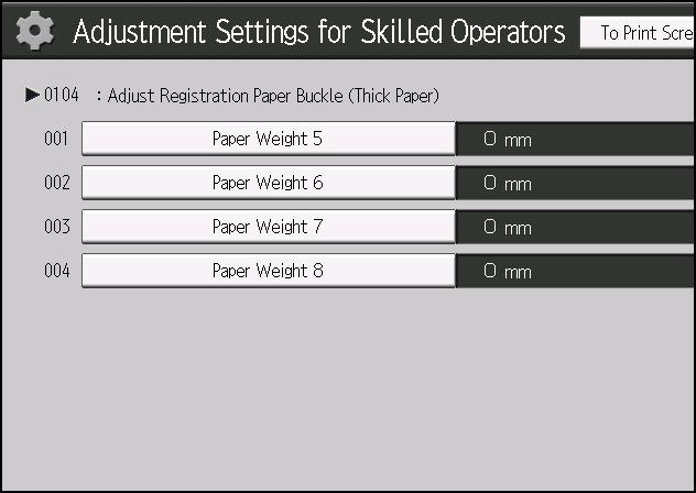 Notes on How Adjustment Settings are Applied to Printed Copies Notes on How Adjustment Settings are Applied to Printed Copies The adjustment settings are applied to printed copies according to the
