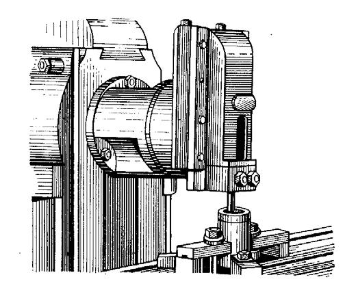 vertical direction. The direction of the tool path can also be tilted by swivelling the circular base of the attachment body. Fig. 4.6.
