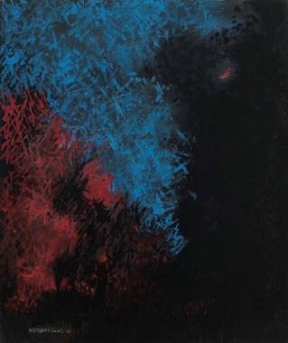 Moonscape, 1962 oil on board 24" x 20" / 61.0 x 50.