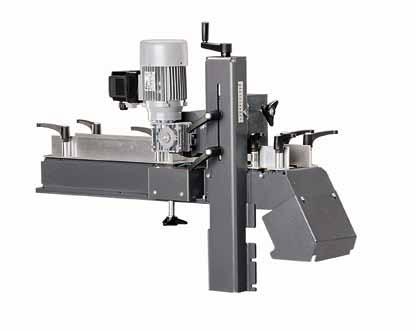 Easy to handle, even when working with square and upright workpieces. Space-saving with swivel joint (optional). Precise For even feed speed and therefore outstanding surface results.