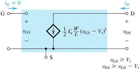 Figure 4.13 Large-signal equivalent-circuit model (Based on Eq. (4.