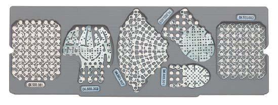 7 mm Plate Insert, half height, 2 ea. 306.640 Plate Insert for MatrixMIDFACE Generic Module 60.511.