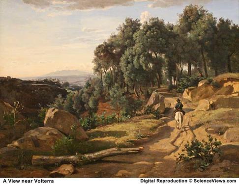A View Near Volterra, Jean- Baptist- Camille Corot, 1838 But the people of Paris were were used to paintings that