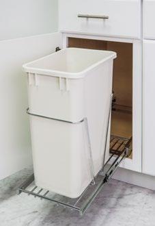 Pullout Trash Can System Item: CAN-EBMSPC-R Great for maximizing floor space while minimizing offensive odors 100 lb rated