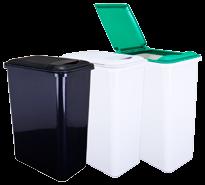 Plastic Trash Cans & Lids Great for keeping odors contained and trash hidden Use with ELEMENTS Pull Out Trash Can System 35
