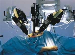 Three robotic arms hold the tools, such as a scalpel or scissors. The fourth arm holds a special, high-resolution endoscopic camera that allows the surgeon to see inside the patient s body!