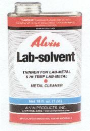 Lab Solvent Thinner for Lab-metal & Hi-temp Lab-metal. A mixture of Toluene & Acetone Excellent cleaner & degreaser for surface preparation.