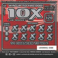 10X THE MONEY SEPTEMBER 2016 2 GAME #1227 WIN UP TO,000! 11 CHANCES TO WIN! FAST SPOT! HOW TO PLAY Match any of YOUR NUMBERS to any of the three WINNING NUMBERS, win that prize.