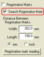 This setting is used for cutting a printed design that has registration marks already printed around it.