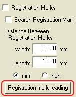 The registration marks are shaped like the corners of a rectangle and are printed around the design at three of the four corners.