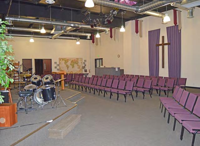 MUST-SEE TURNKEY CHURCH HALL FEATURES 6,300± sf