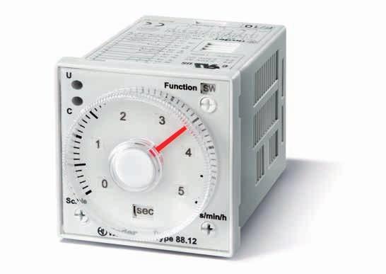 88 88 Multi-voltage and multi-function timer range Front panel or socket mount 8 and 11 pin plug-in versions available Time scales from 0.