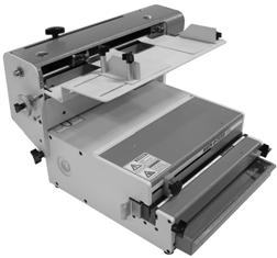 Binding books from 5½" to 14" (140mm to 356mm) in width and from ¼" through 9/16" (6mm through 14mm) thickness, the HC-8370 closes the standard 3-1 pitch wire.