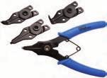 4-piece Circlip Pliers Set - internal and external - jaws In 45, 90 and straight - for snap rings with Ø 10-50 mm 458 Circlip Pliers