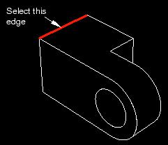 7. Select the datum point along the first curved edge. 8. Select the datum point along the second curved edge. Abaqus/CAE creates a datum point halfway across the flange. 9.