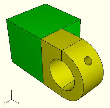 Thus, the hinge piece with the lubrication hole needs to be partitioned to be meshed with hexahedral elements; the solid hinge and the pin require no further action. C.11.
