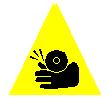 PRECAUTIONS POTENTIAL HEALTH & SAFETY HAZARDS HAZARD PINCH POINTS There are gears and exposed moving parts on machinery.