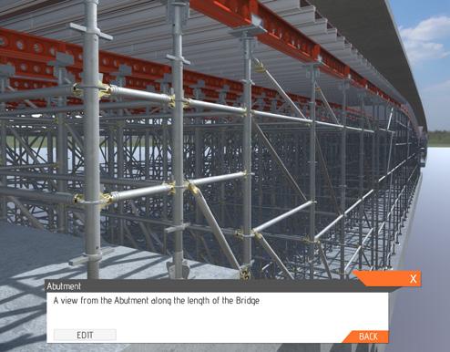 Interacting with Components Click a Falsework or Formwork component to reveal product information.