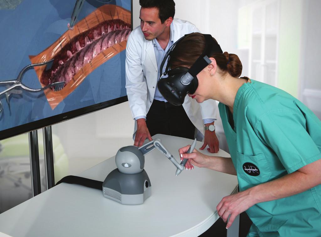 A TRULY IMMERSIVE SIMULATION EXPERIENCE HIGH DEFINITION VIRTUAL REALITY Fundamental Surgery uses the latest high definition graphics and virtual reality techniques, combined with the sense of touch