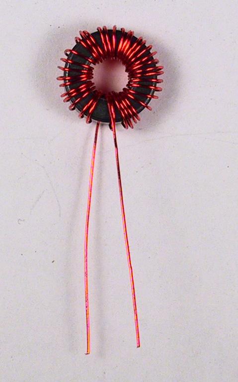 Figure 6 Completed L1 before tinning Figure 7 Tinned Inductor Leads