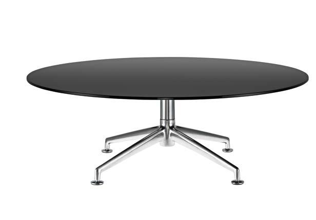 6791/1 ø 80 100 cm Perfect for relaxed waiting and communicating. The finalounge round table invites to linger. It has a diameter of 80 or 100 cm and stands on a stable aluminium fourstar base.