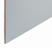 Models Modesty panel 2207 Panel 20 mm thick, height 40 cm, HPL-coated on both sides, ABS or BK edge. Optional beech veneer.