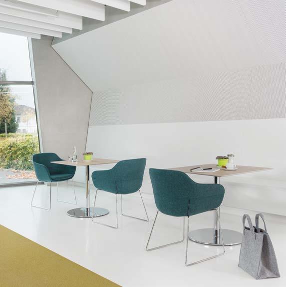 crona 6365/A The small, fine central column table with round pedestal. A table with a light, transparent feel: the 3060.