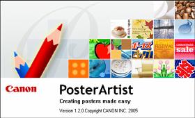 Software included with Printer: PosterArtist (PC Only): This template driven software was developed by Canon specifically to create large-format posters easily.