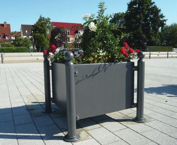 Planters Planters for more attractive downtown areas, in front of buildings, on parking lots or sidewalks.