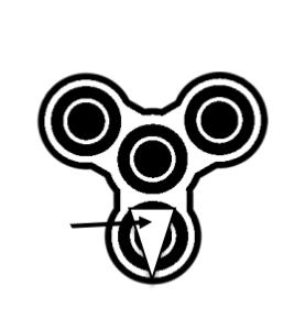 Fidget Spinner Graphing You can complete this activity with your fidget spinner, but if you do not have a fidget spinner, you can use a paper clip and a pencil to create