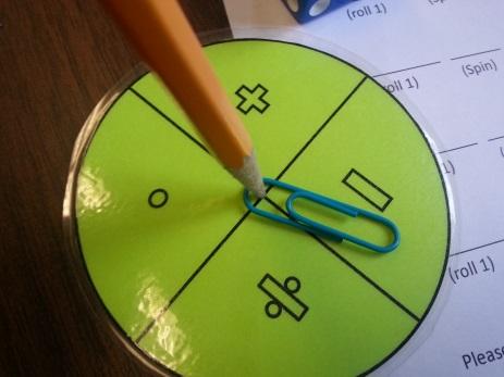 Label the table- write the color you used in each box. Place a piece of tape cut into a small triangle on one of the spinner s prongs. Spin your spinner 10 times.