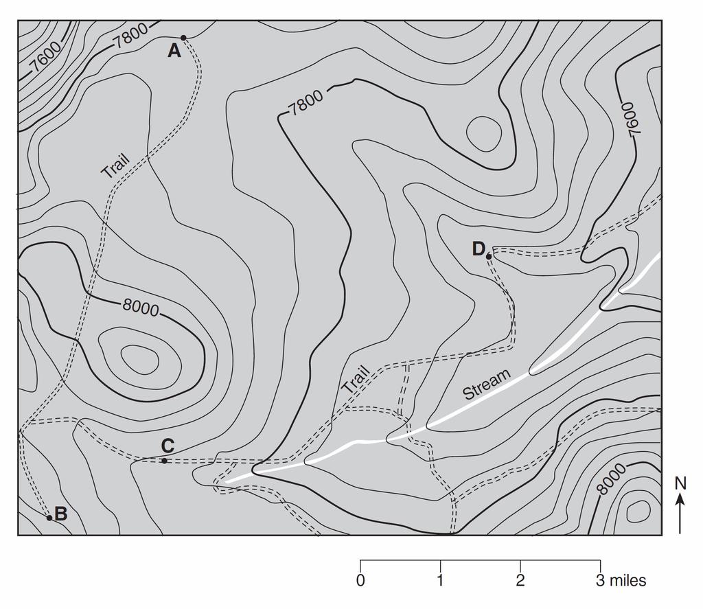 15. Base your answer to the following question on the topographic map below.