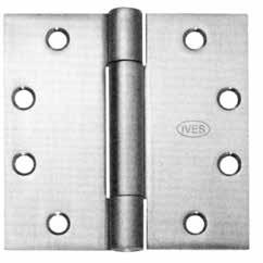 Full Mortise Hinges - 3 Knuckle 3PB1 Steel with steel pin. 3PB1 Stainless Steel with stainless steel pin.