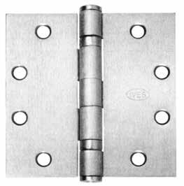 Ives - Commercial Full Mortise Hinges - 5 Knuckle 5PB1 Steel with steel pin 5PB1 Stainless Steel with stainless steel pin (630 finish) Non-Removable Pin Suffix NRP PLAIN BEARING LOW FREQUENCY