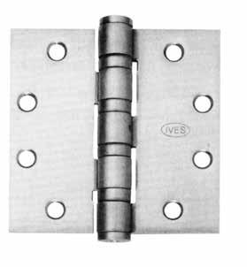 Ives - Commercial Full Mortise Hinges - 5 Knuckle 5BB1HW Steel with steel pin 5BB1HW Stainless Steel with stainless steel pin (630 finish only) Non-Removable Pin suffix NRP strike 4 BALL BEARING HIGH