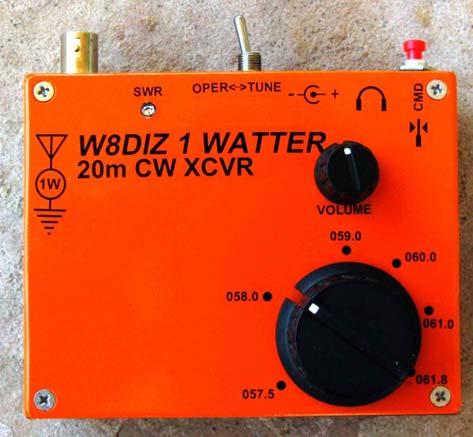 Fabricated PCB chassis for the W8DIZ 1 Watter Transceiver A practical chassis can be constructed for the W8DIZ 1 Watter fabricated from printed circuit board material using the commonest tools found