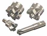 The milling cutters are available in coarse and close pitch, as well as inserts with and without chip breaker.