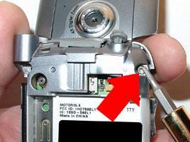 Steps to remove LCD housing 13) Also unscrew the other side 14) Remove