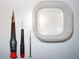 Tools Needed T-6 Torx screwdriver Small jeweler s slotted